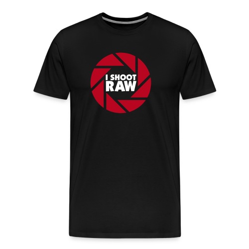 I shoot RAW - weiß - Männer Premium T-Shirt