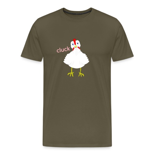 CLUCK 3 png - Men's Premium T-Shirt