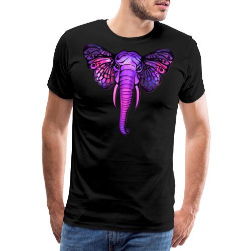 Space Elefant, Schmetterling Ohren, Afrika, Kosmos - Männer Premium T-Shirt