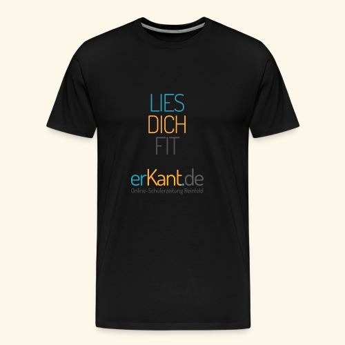 Lies dich fit mit Erkant.de - Männer Premium T-Shirt