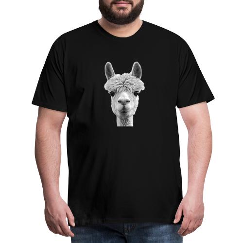Alpaka Lama Kamel Peru Anden Südamerika Wolle - Männer Premium T-Shirt