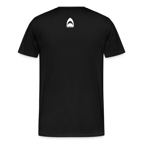 sharkdistrict logo small reverse png - Men's Premium T-Shirt