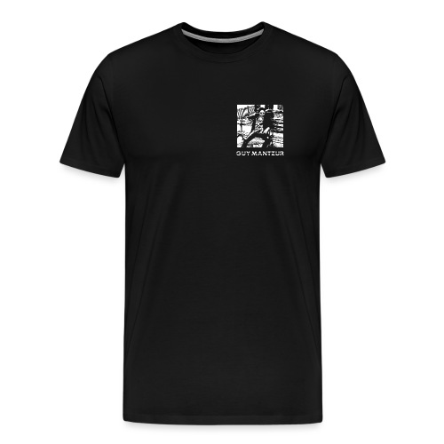front2_guy_on_bench_logo- - Men's Premium T-Shirt