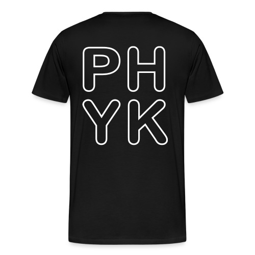 PHYK selkäpainatus - Miesten premium t-paita