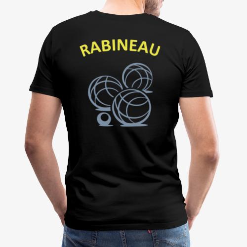 Boules de pétanque avec nom RABINEAU - T-shirt Premium Homme