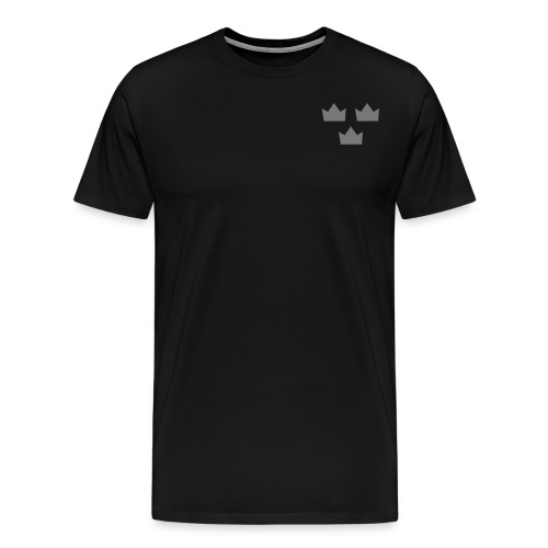 Tre kronor sRGB templet - Premium-T-shirt herr