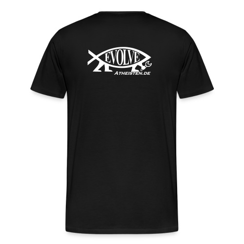 Atheisten Darwin Fish - Männer Premium T-Shirt