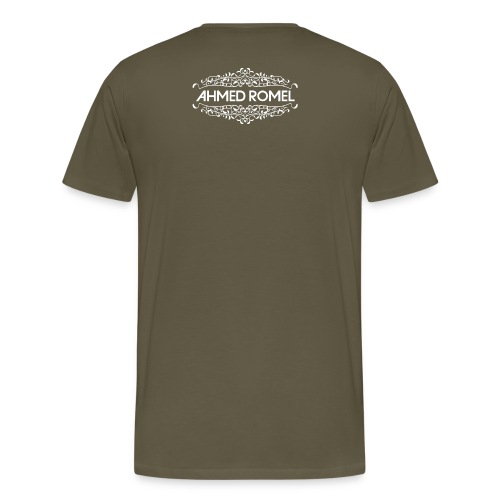 AR logo full white png - Men's Premium T-Shirt