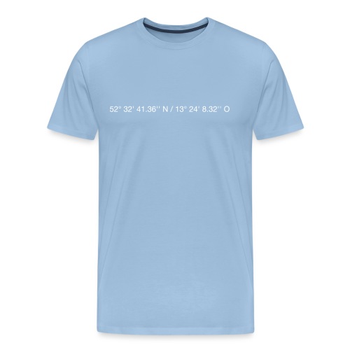 Koordinaten - weiss - Männer Premium T-Shirt