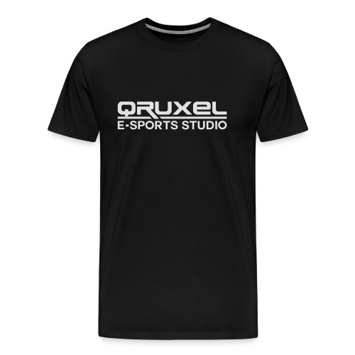 qruxelesportslogo white - Men's Premium T-Shirt