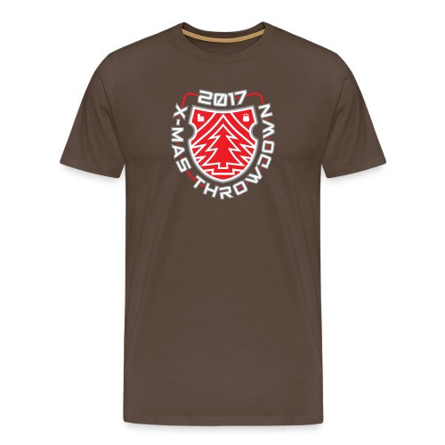 X mas TD front shield red - Männer Premium T-Shirt