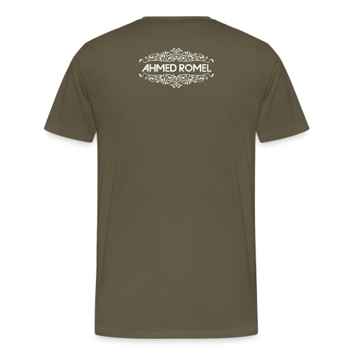 AR logo full white png - Men's Premium T-Shirt