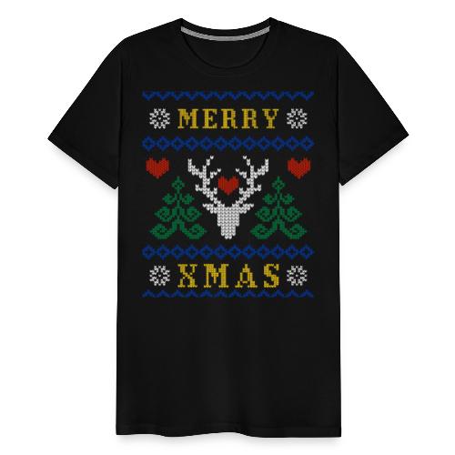Ruma ei niin ruma joulu design - Miesten premium t-paita