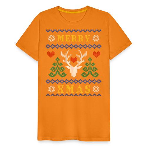 Ruma ei niin ruma joulu design - Miesten premium t-paita