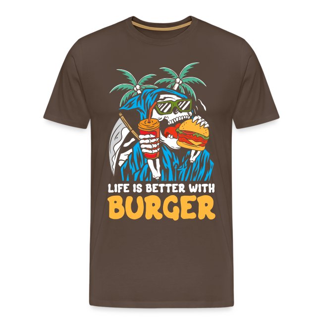 Mit Burger ist das Leben besser | Reaper Beach Schädel