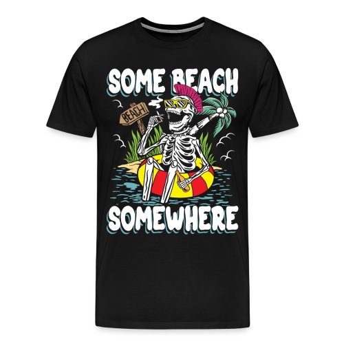 Irgendwo ein Strand | Sun & Chill Totenkopf - Männer Premium T-Shirt