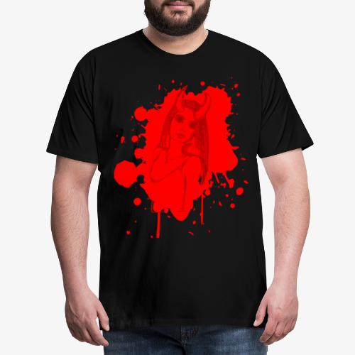 2reborn Hell Beast devil Girl sexy 4 - Männer Premium T-Shirt