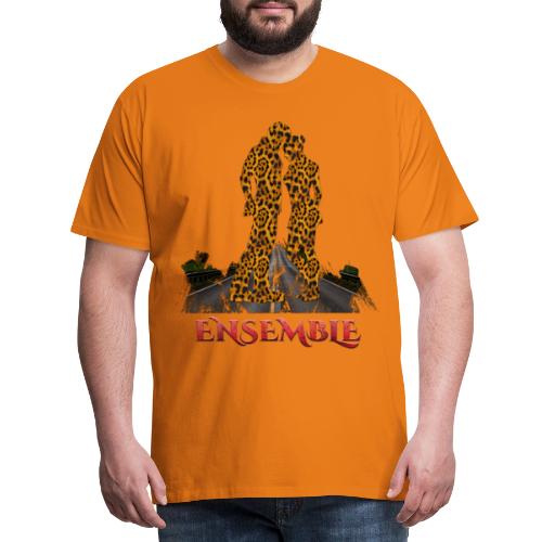 Ensemble leopard - couleur rouge crocodile - T-shirt Premium Homme