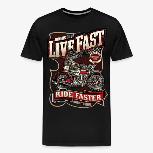 Born To Ride - Harleysti Italia Official 2023 - Premium-T-shirt herr