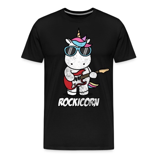 Rockicorn Rock n Roll Unicorn Einhorn Geschenkidee - Männer Premium T-Shirt