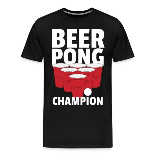 Beer Pong Campion Geschenk Party Spiel - Männer Premium T-Shirt