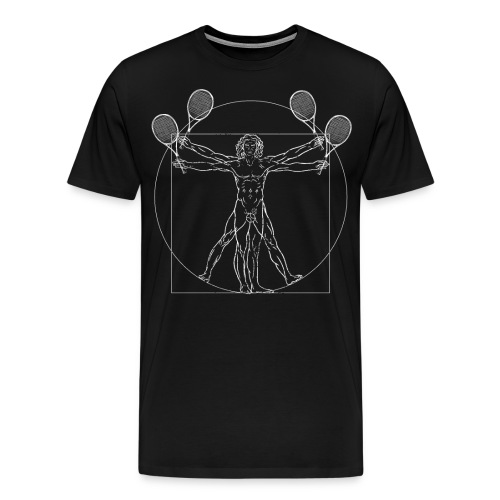 Tennis Da Vinci Zeichnung Tennisspieler - Männer Premium T-Shirt