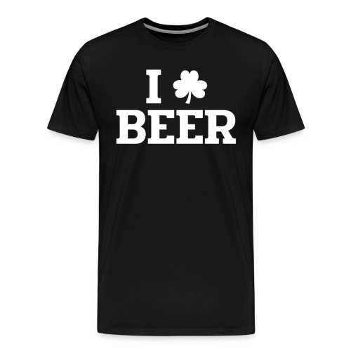 Ich liebe Beer Kleeblatt St. Patrick's - Männer Premium T-Shirt