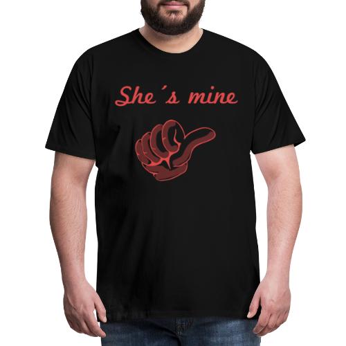 she´s mine Partnermotiv Frau - Männer Premium T-Shirt