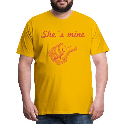 she´s mine Partnermotiv Frau - Männer Premium T-Shirt