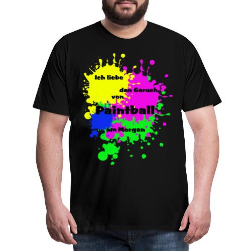 Paintball am Morgen farbenfrohe Geschenkidee - Männer Premium T-Shirt
