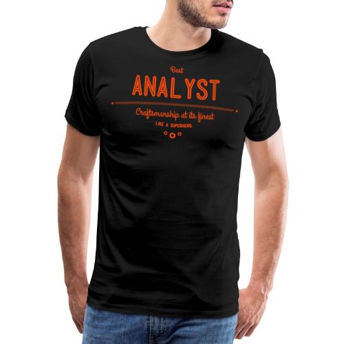 Bester Analyst - Handwerkskunst vom Feinsten, wie - Männer Premium T-Shirt