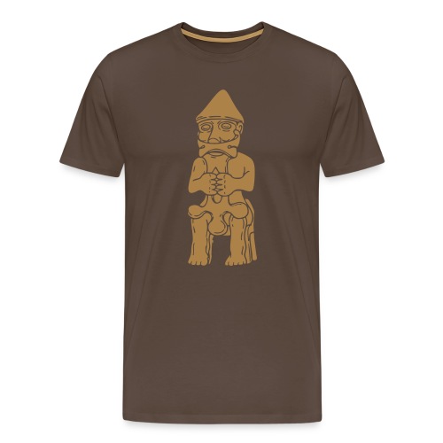 Thor Statuette Island 10tes jahrhdt. - Männer Premium T-Shirt