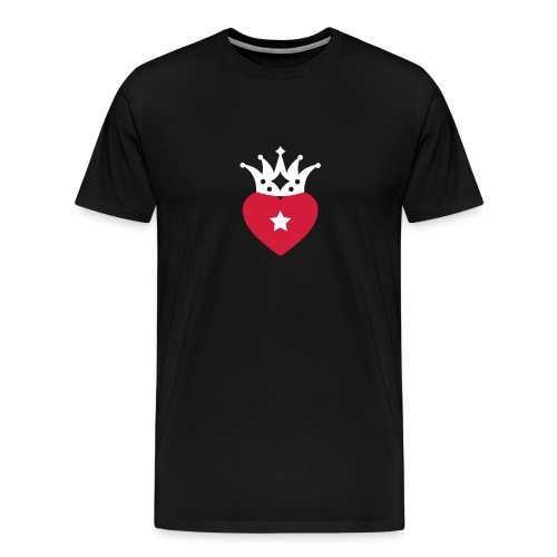 Mit Herz & Krone / STERN - Männer Premium T-Shirt