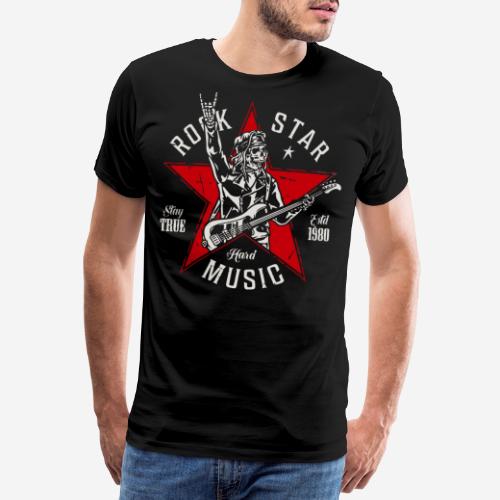 star rock music celebrity superstar - Männer Premium T-Shirt