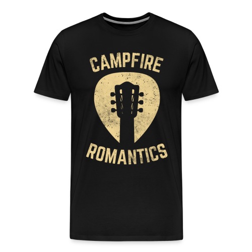 Lagerfeuer Romatiker Gitarre Campen - Männer Premium T-Shirt