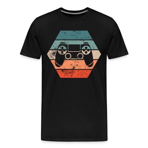 Gamer Gaming Kontroller Retro - Männer Premium T-Shirt