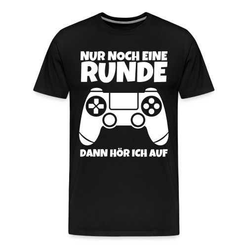 Nur noch eine Runde Gamer Gaming Zocken - Männer Premium T-Shirt