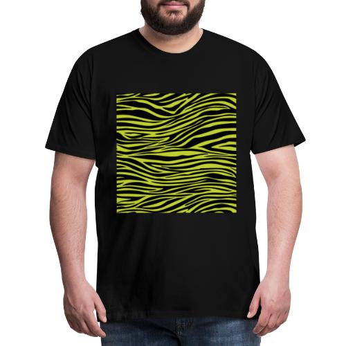 Zebra Print LIME - Camiseta premium hombre