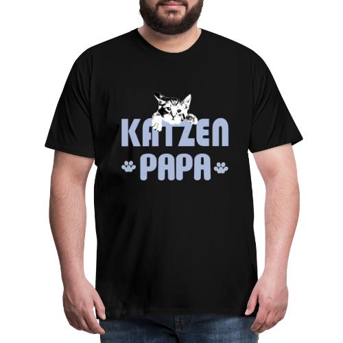 Katzen Papa - Männer Premium T-Shirt