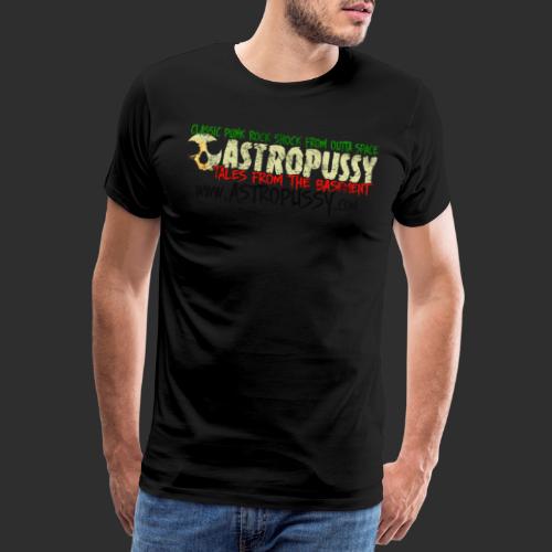 Astropussy distressed logo shirt - Männer Premium T-Shirt