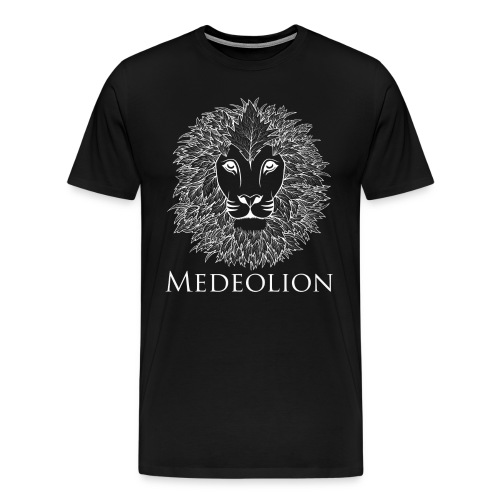 Medeolion Official White Logo - Mannen Premium T-shirt