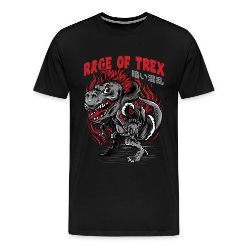 rage of trex - Koszulka męska Premium