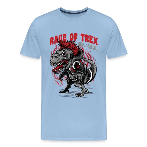 rage of trex - Koszulka męska Premium