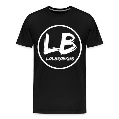 Lolbroekies Merchandise wit T-shirts - Mannen Premium T-shirt