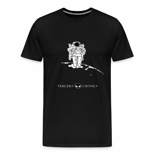 svart astronaut - Premium-T-shirt herr