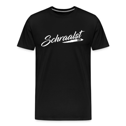 SCHRAALST wit - Mannen Premium T-shirt