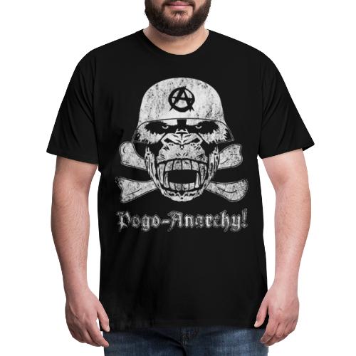Gorilla-Skull Stahlhelm Pogo-Anarchy - Männer Premium T-Shirt