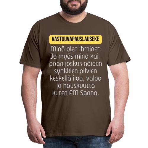 Bilettäjän vastuuvapauslauseke - Miesten premium t-paita
