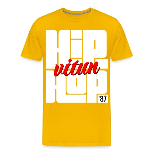 Hip Vitun Hop 1987 - Miesten premium t-paita