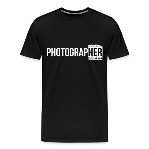 Photographing-her - Men's Premium T-Shirt